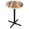Holland Bar Stool Co 36" Tall In/Outdoor All-Season Table, 30" dia. Rustic Top OD211-3036BWOD30RRustic - alternate 1